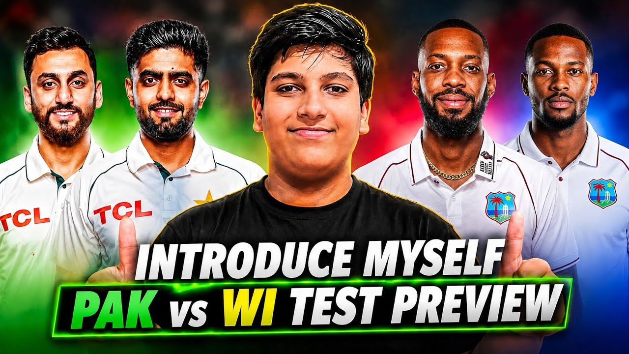 🎯 INTRODUCE MYSELF + PAK vs WI Test Preview  | Pakistan vs West Indies 2026 Full Analysis