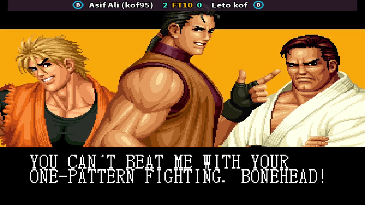 The King of Fighters '95 (Asif Ali (kof95) Vs Leto kof)  || Play date 27 Aug 24