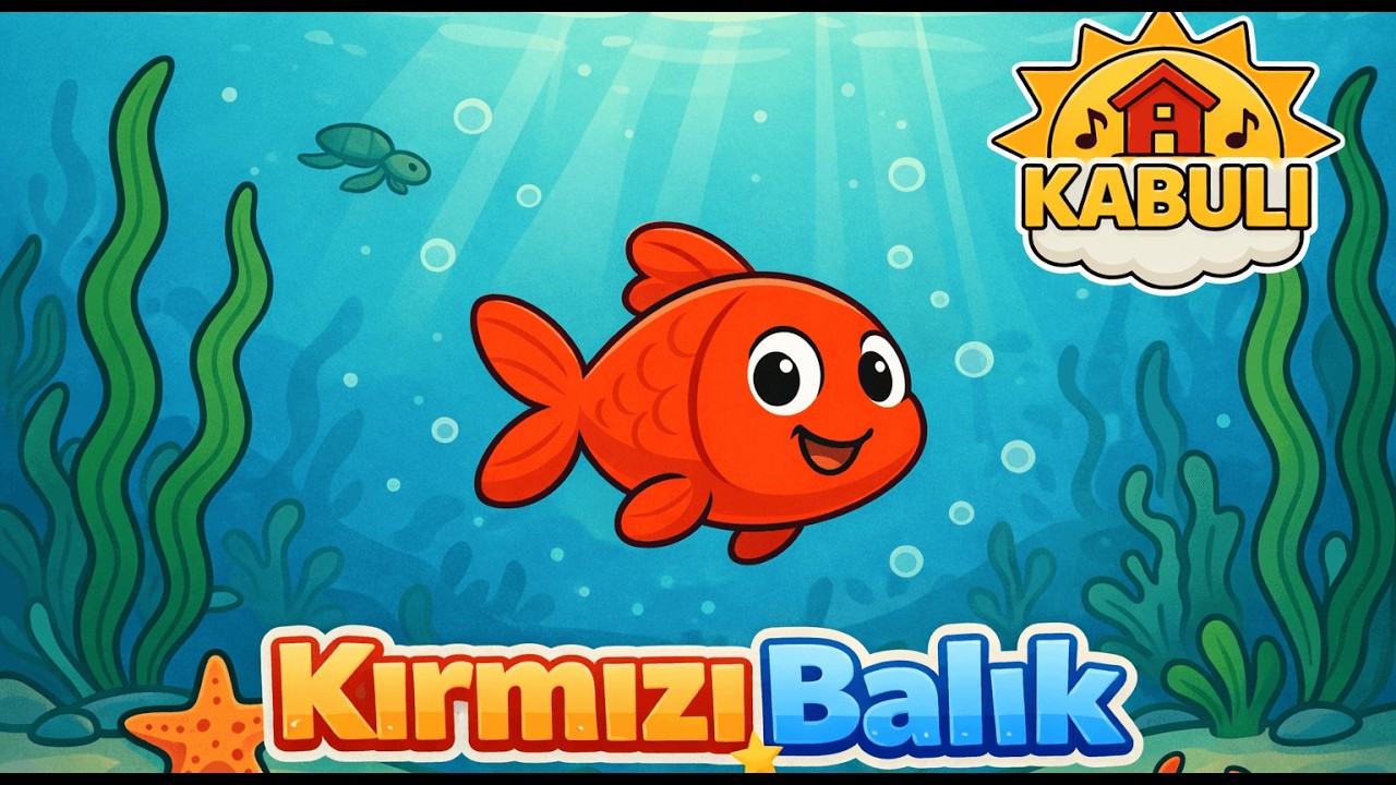 Kırmızı Balık - Çocuk Şarkıları - KabuliTV