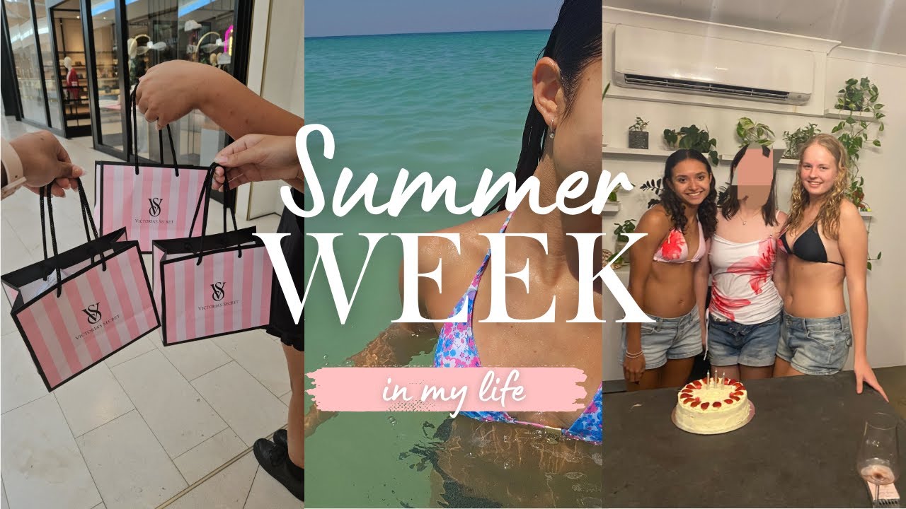 Summer week in my life!!🌊❤️🛍️ - *waterpark, pool party, shopping, friends*