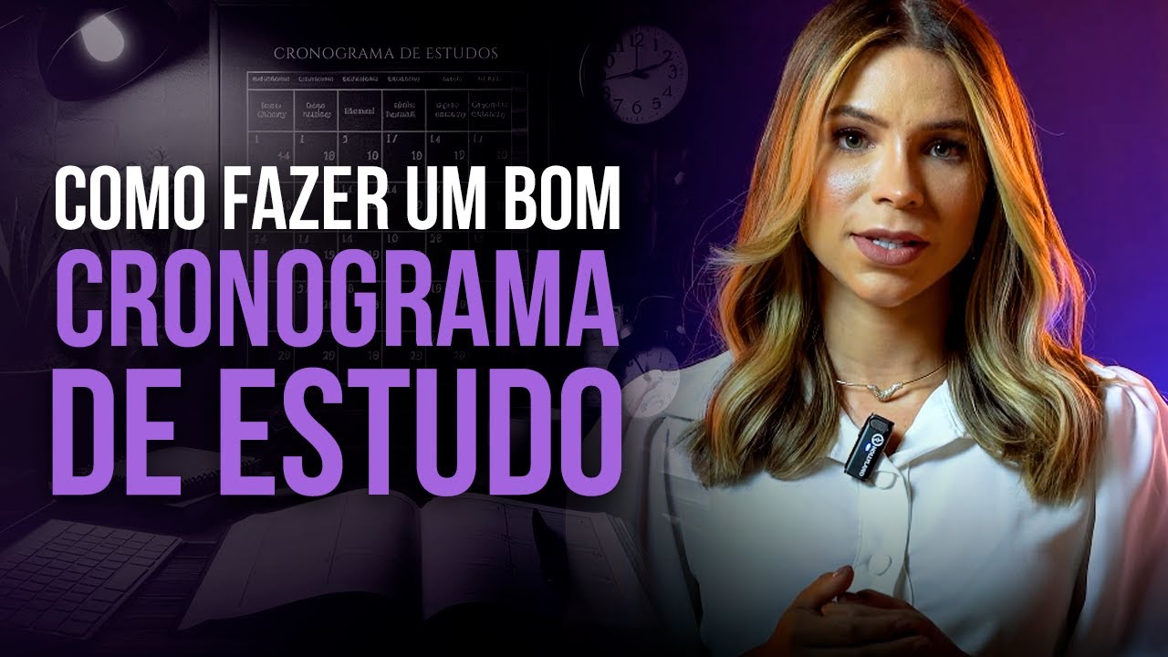 Como fazer um bom CRONOGRAMA DE ESTUDO - Profa. Laryssa Neves