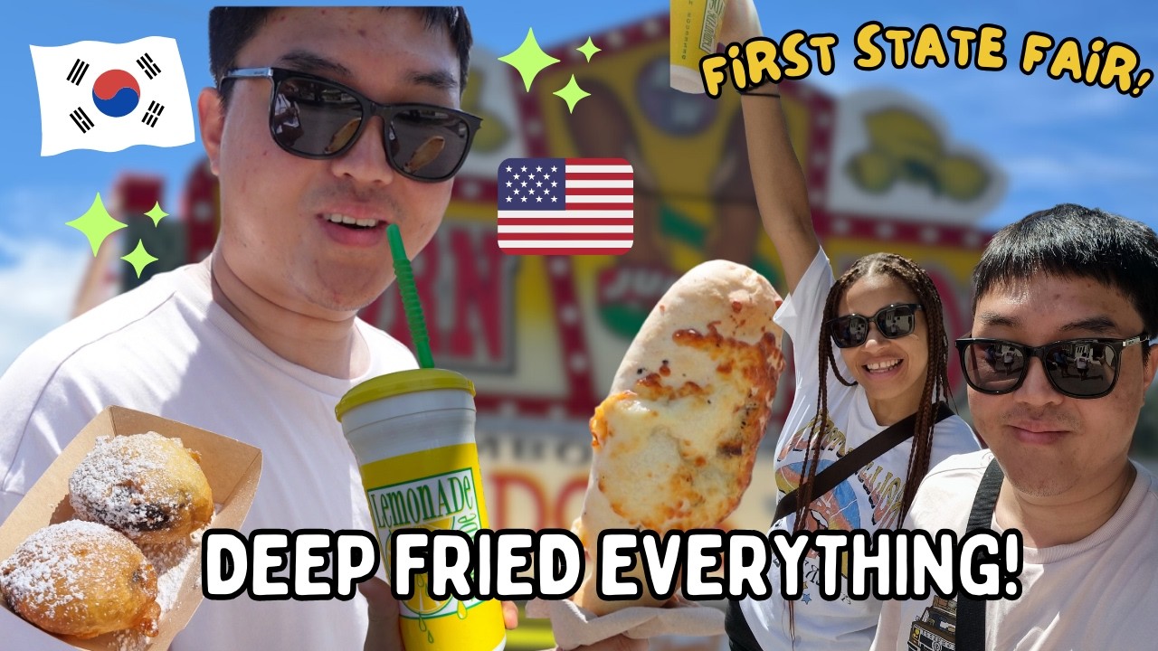 My Boyfriend Experiences REAL American Culture For the first time 🎡🍩 AMBW 국제커플