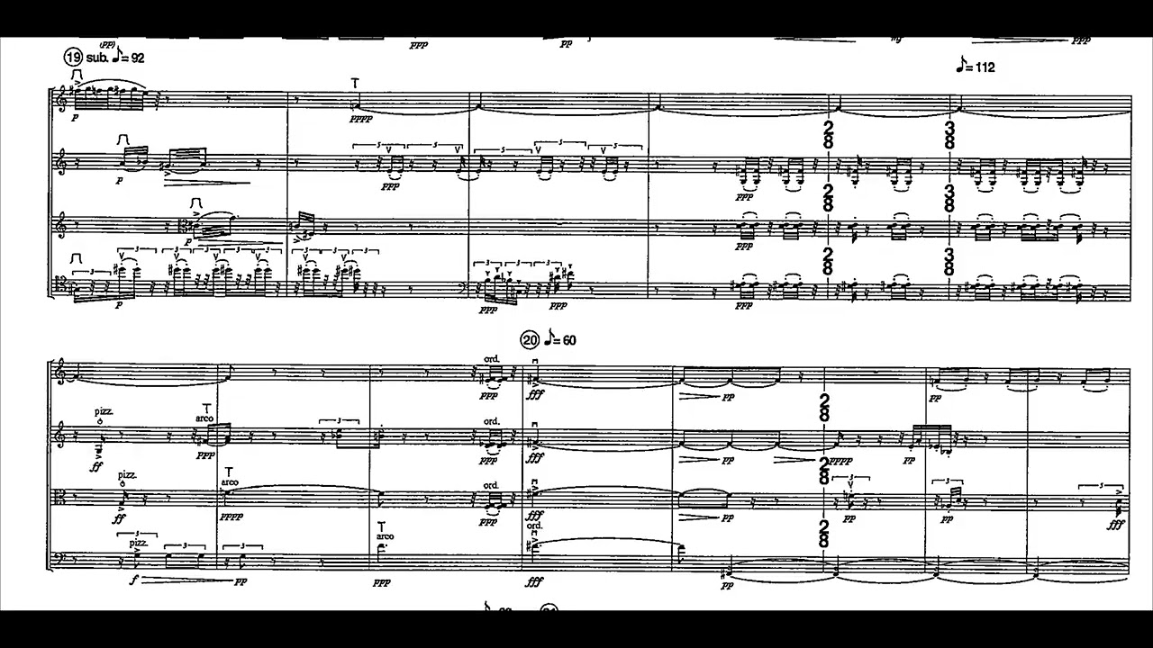Berio - Sincronie for String Quartet (1964) (with score)