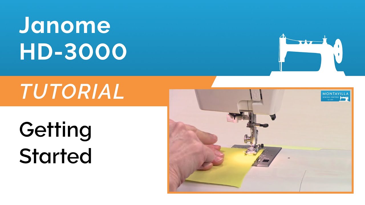 Учебное пособие по Janome HD-3000 &mdash; Начало работы