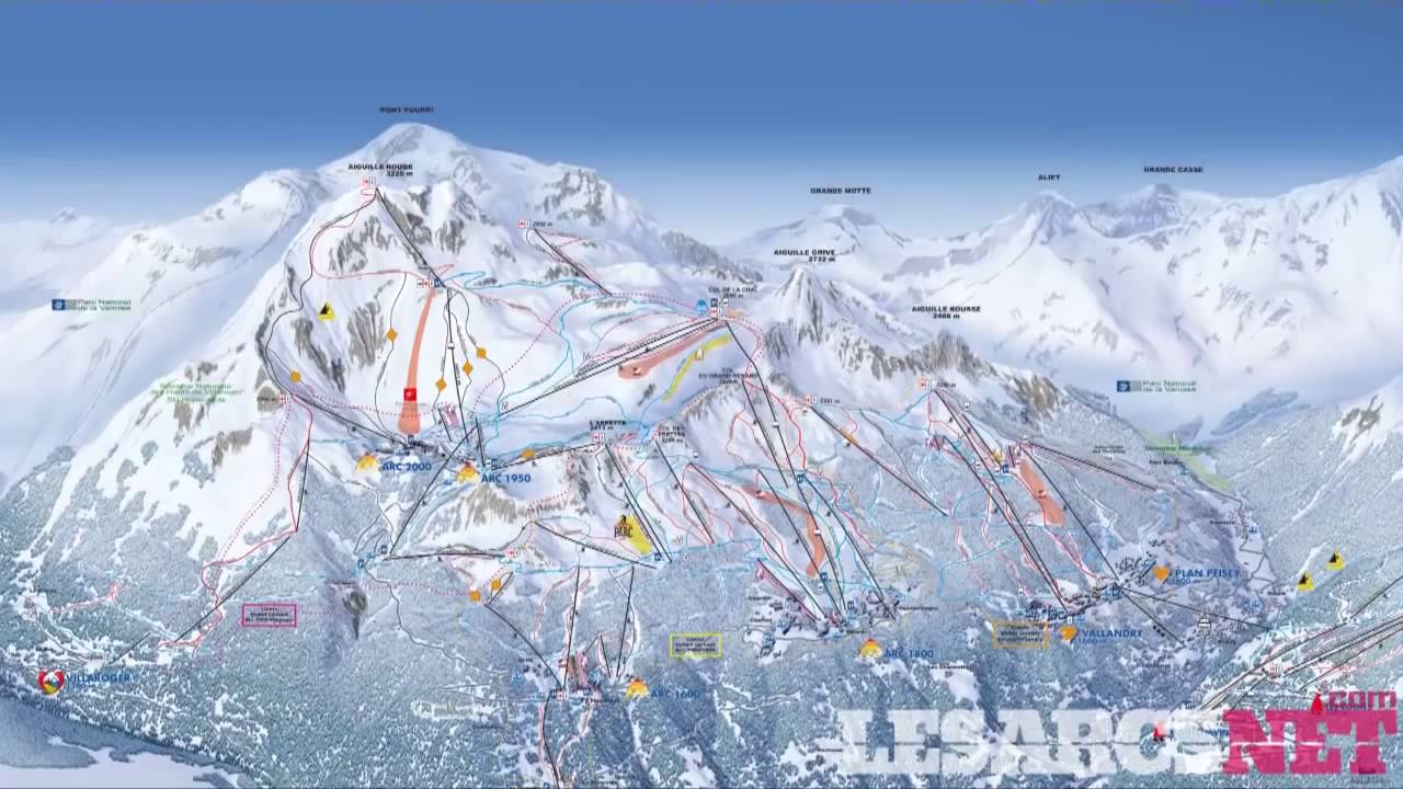 A guide to the Pistes of Les Arcs