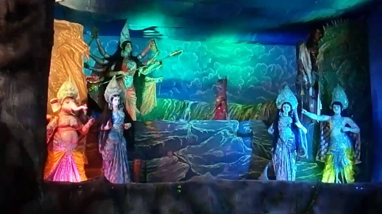 Mahisasur vadh by Durga Maa bokaro thermal 2016 panch   mandir
