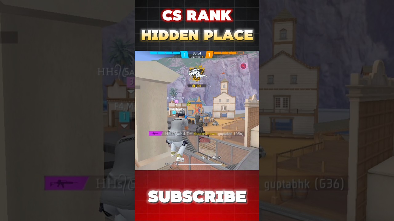 CS Rank Tips and Tricks | CS Rank Hidden Places | Free Fire