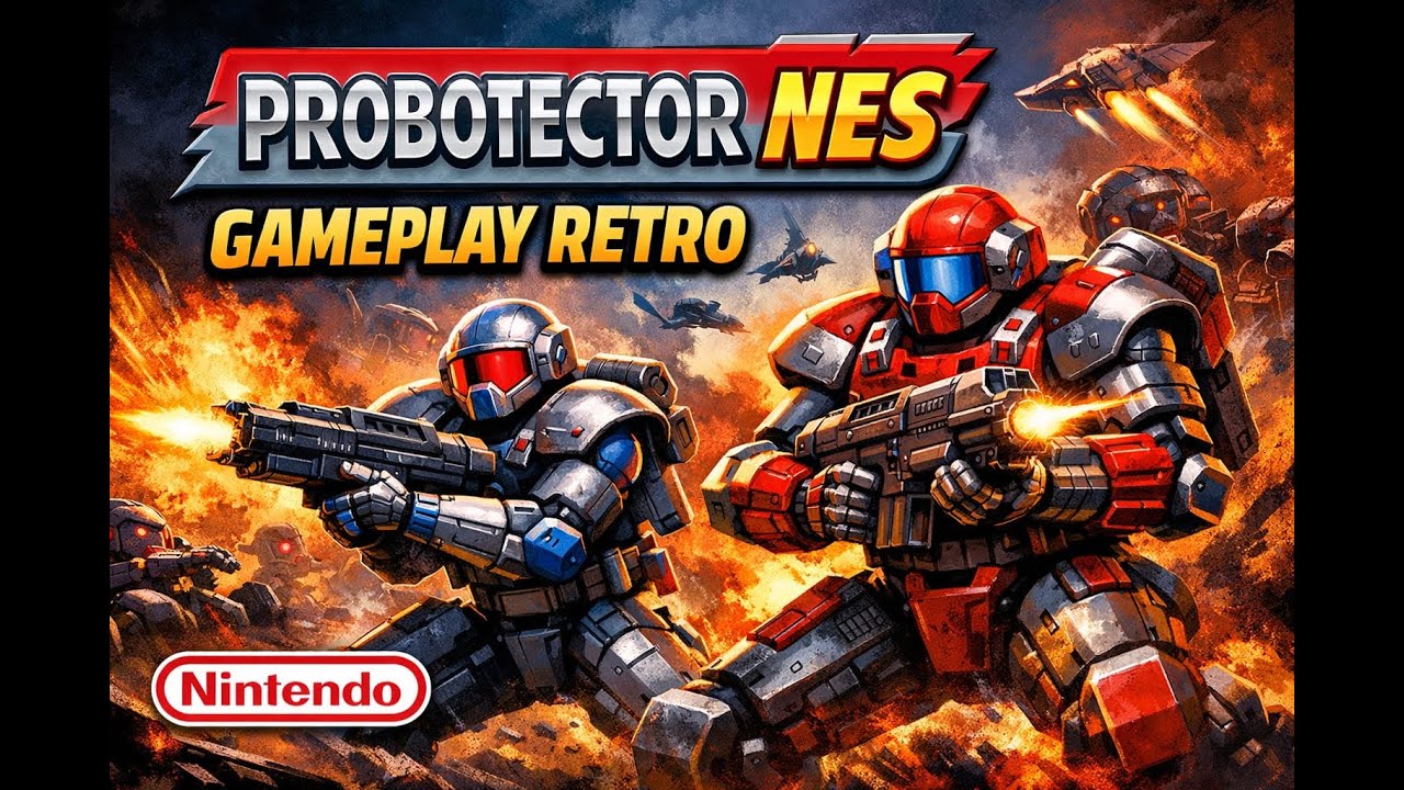 Probotector. Я прошёл её полностью. Nintendo NES 1990.
