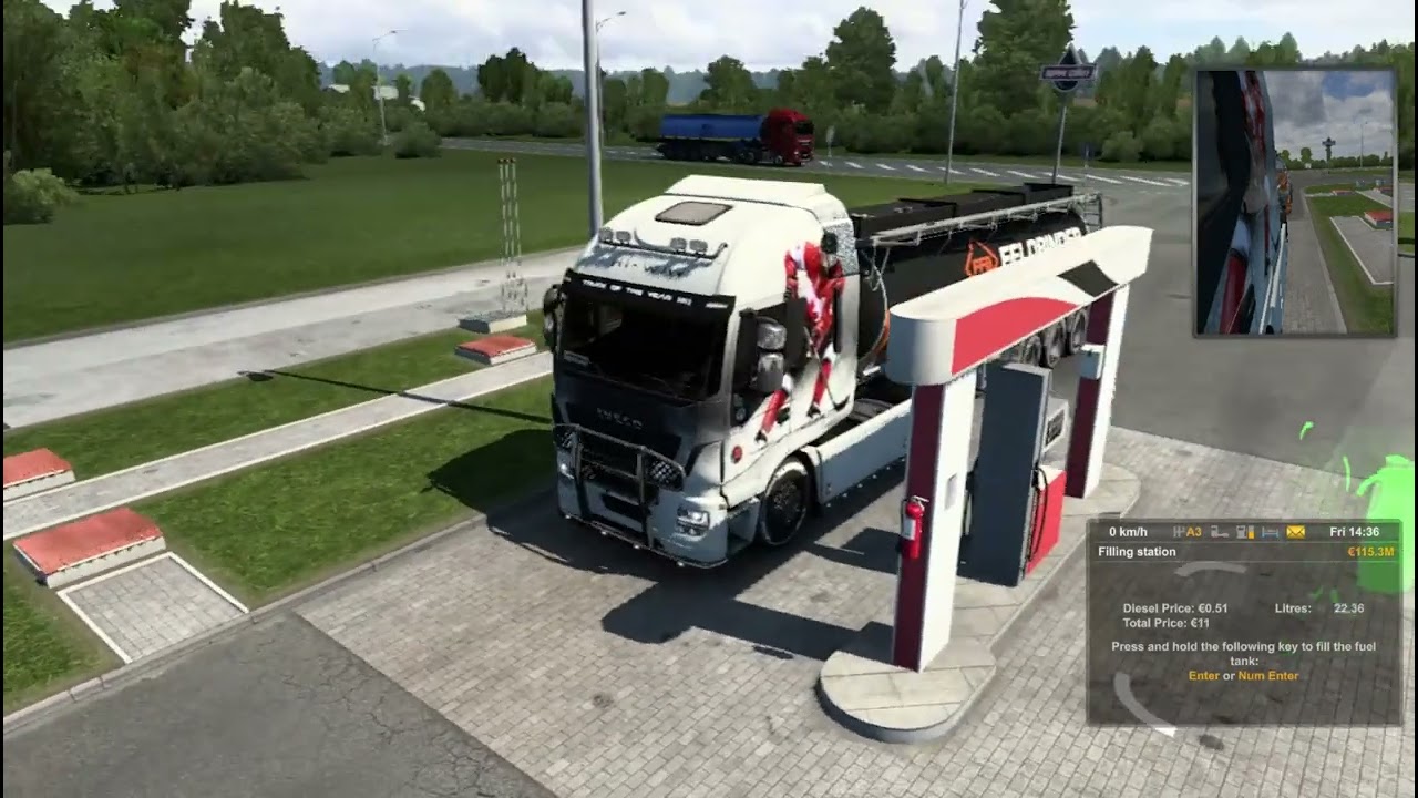 🔥 Hazardous Cargo Run! | 14T Acid Delivery Across Borders | St. Petersburg to Rezekne ETS2