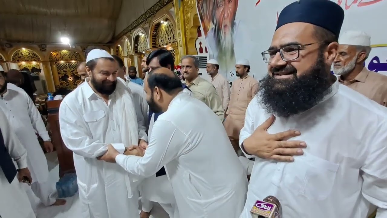 ختم دسواں شریف سردار مارکی شکر گڑھ۔پیر سید سعید الحسن شاہ کی صوبیدار  شفیع مرحوم کے ختم پاک میں شرکت