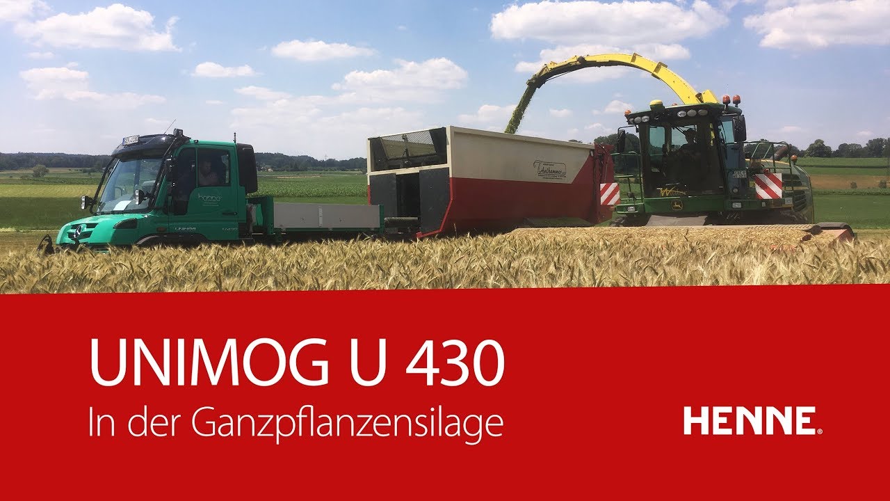 Unimog U 430 | GPS Ernte f&uuml;r die Biogasanlage