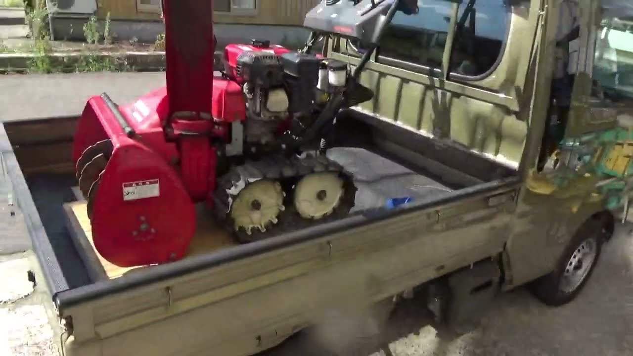 エンジンが掛からないジャンク品のホンダ小型ロータリー除雪機を買って来た( ･ิω･ิ)９