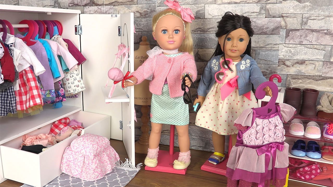Armoire de Poupée Our Generation Vêtements Poupée American Girl