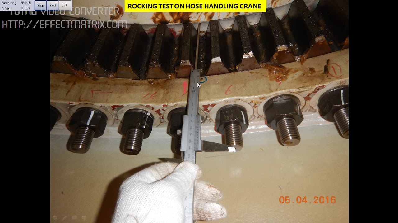 Why Rocking Test Is Done For Hose Handling Crane?