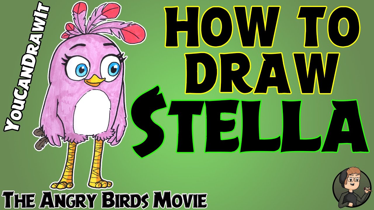 How To Draw Stella from Angry Birds The Movie ✎ YouCanDrawIt ツ 1080p HD