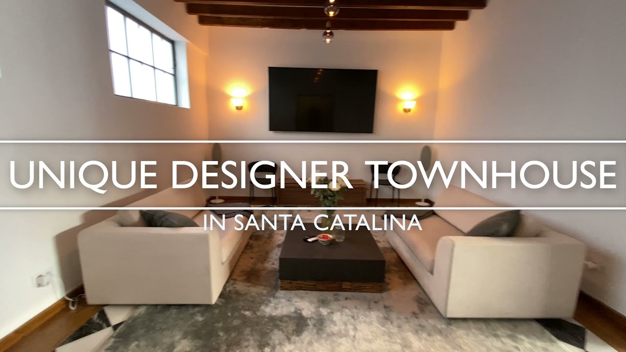 Unique designer townhouse with pool in Santa Catalina for sale