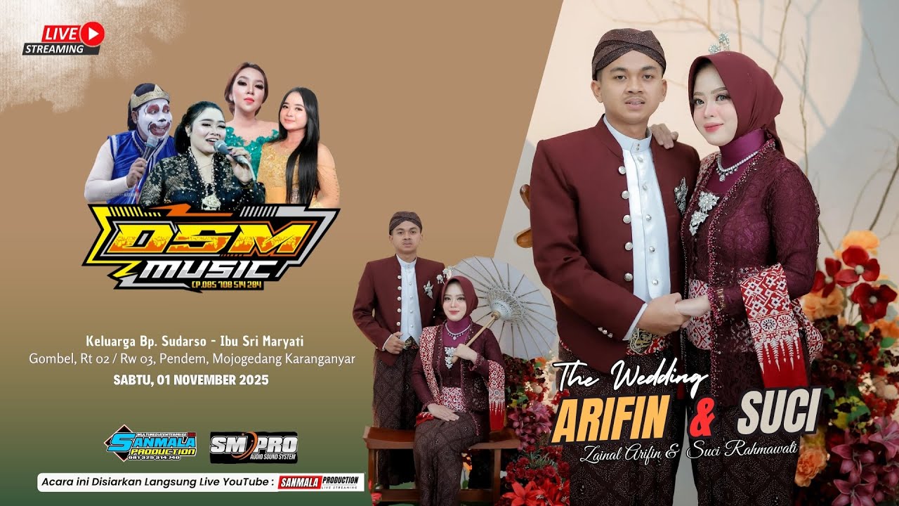Live Campursari DSM MUSIC || Ngunduh Mantu ARIFIN & SUCI || SM PRO AUDIO _ Gombel, 01 November 2025