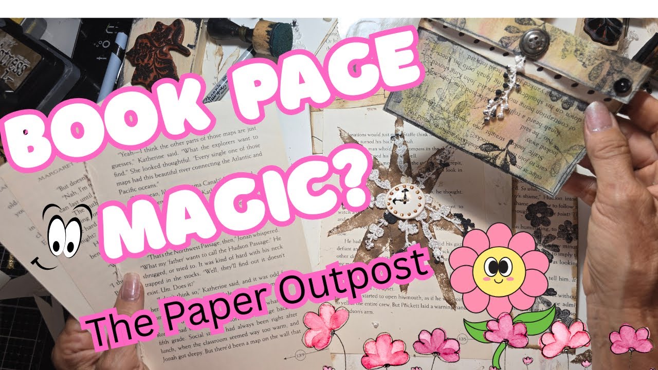Journal for Sale! Book Page Magic ✨ Fun Fall Junk Journal Embellishments (Relaxed & Easy Crafting!