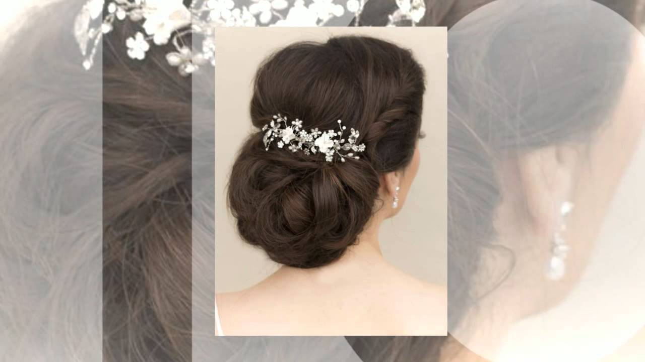 Adorable Ceramic Flower Bridal Hair Comb - 