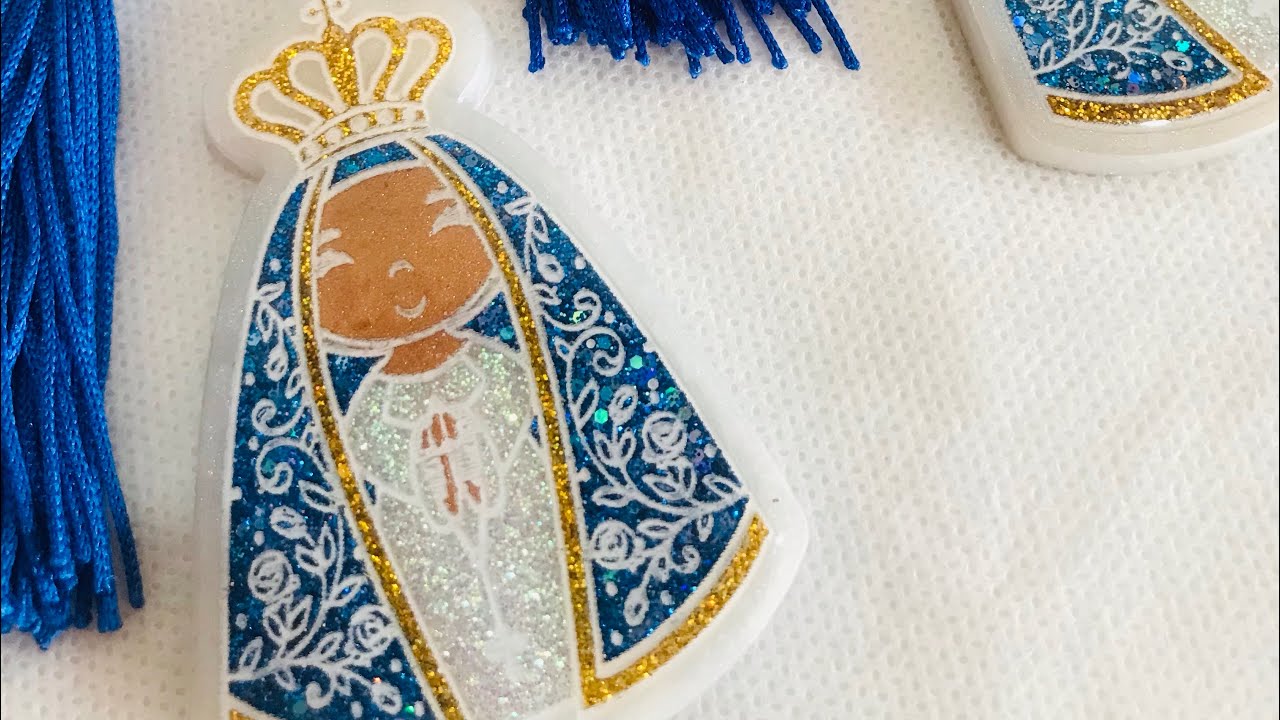 Santinha em resina Epóxi