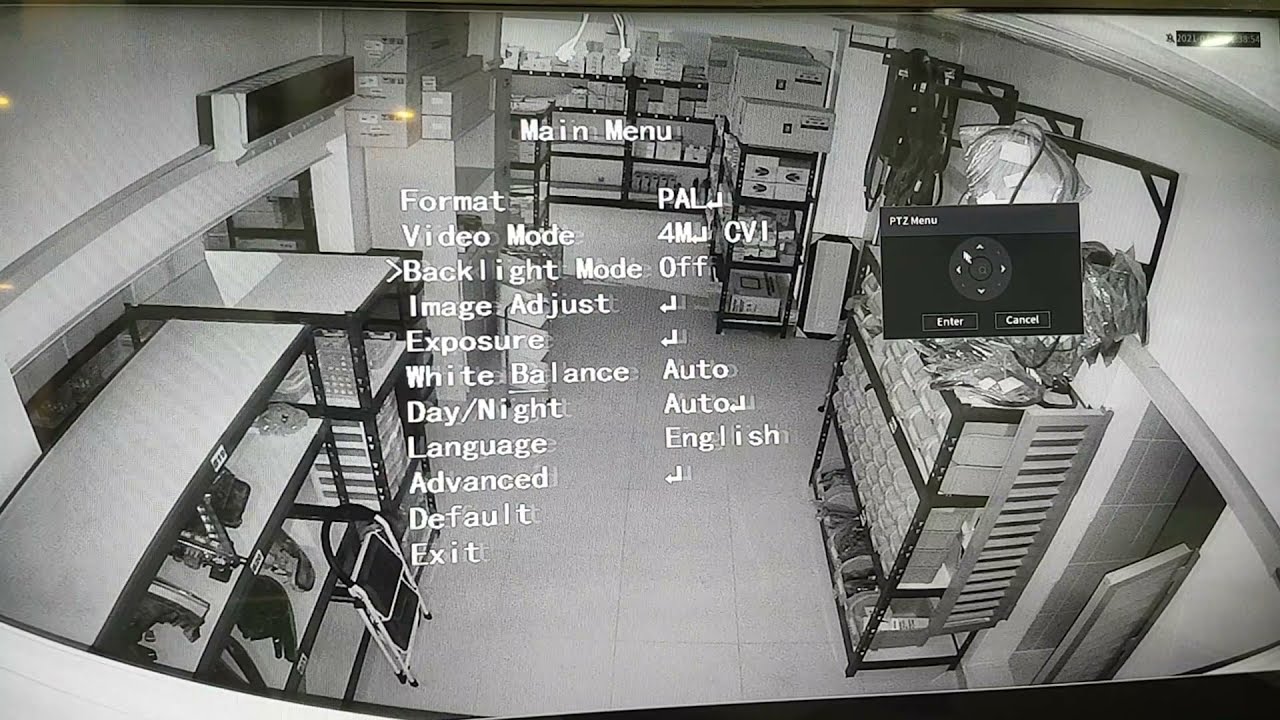 Dahua Back Light Mode WDR setting By OSD Menu