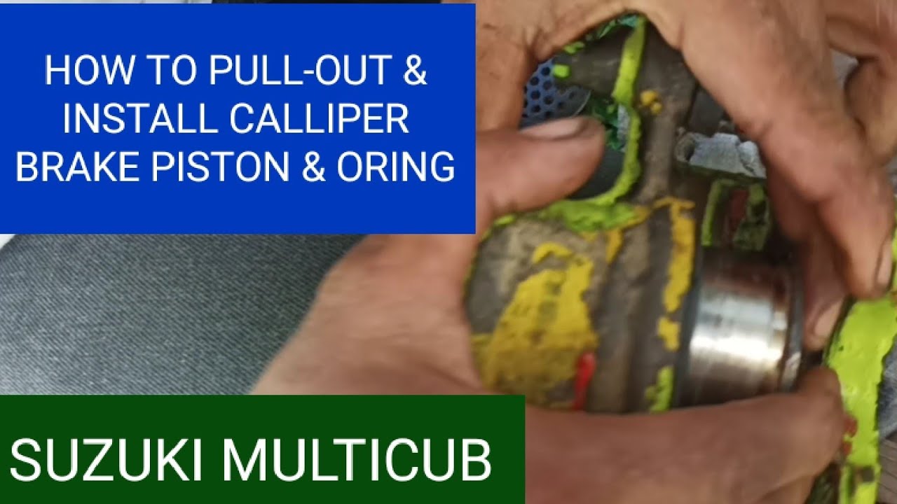 HOW TO PULL-OUT & INSTALL CALIPER BRAKE PISTON& ORING