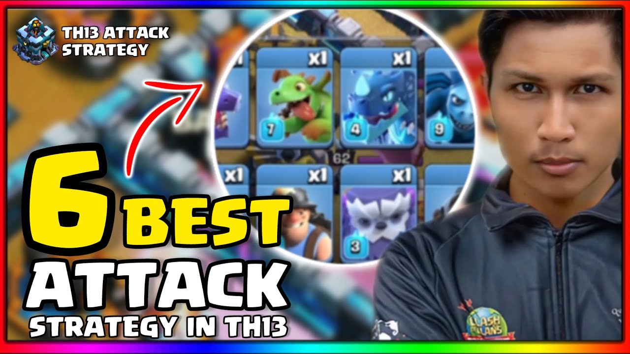 6 SERANGAN TERMANTAP OLEH PAP DI TH13 ‼️ | Clash Of Clan Malaysia