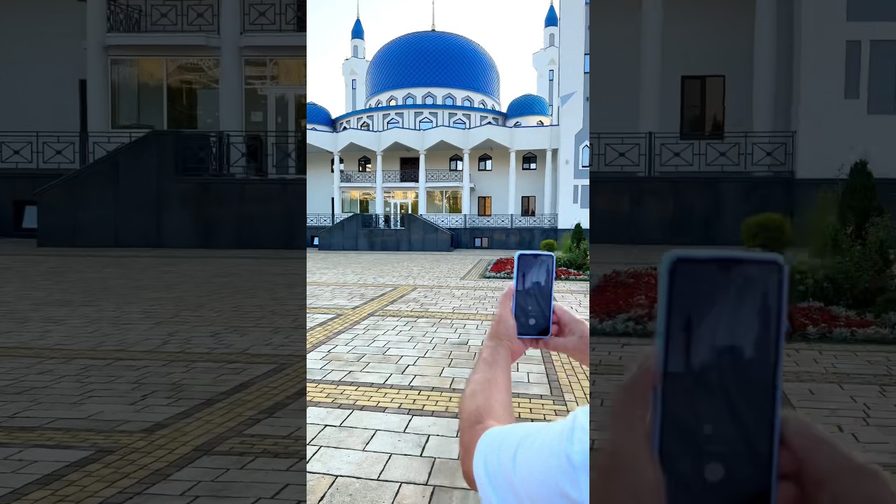 Most Beautiful Mosque of Russia! Cathedral Mosque 🕌 Maykop Russia 🇷🇺 #shorts #mosque #maykop #fyp