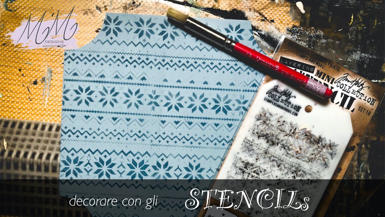 Tutorial Pittura - Country Painting - Decorazione facile con gli stencil