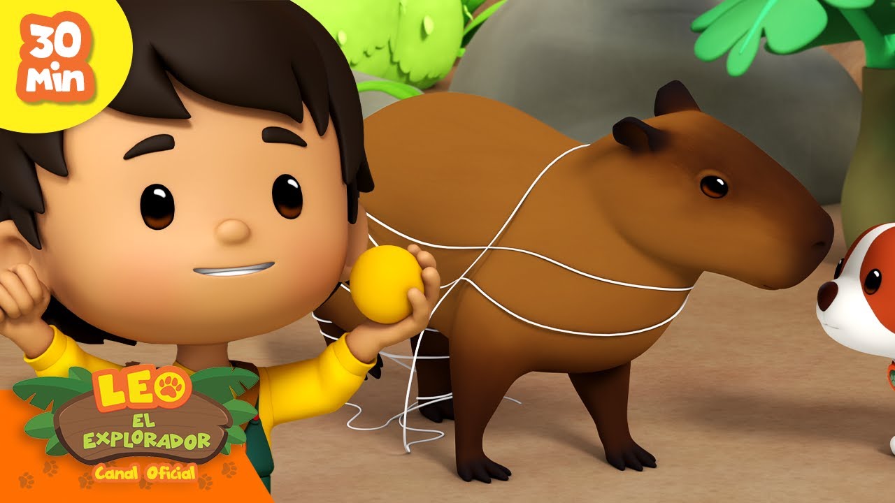 ¡SALVEMOS A LA CAPIBARA! 🛟 | Los animales más adorables | Leo, El Explorador | Animación Niños