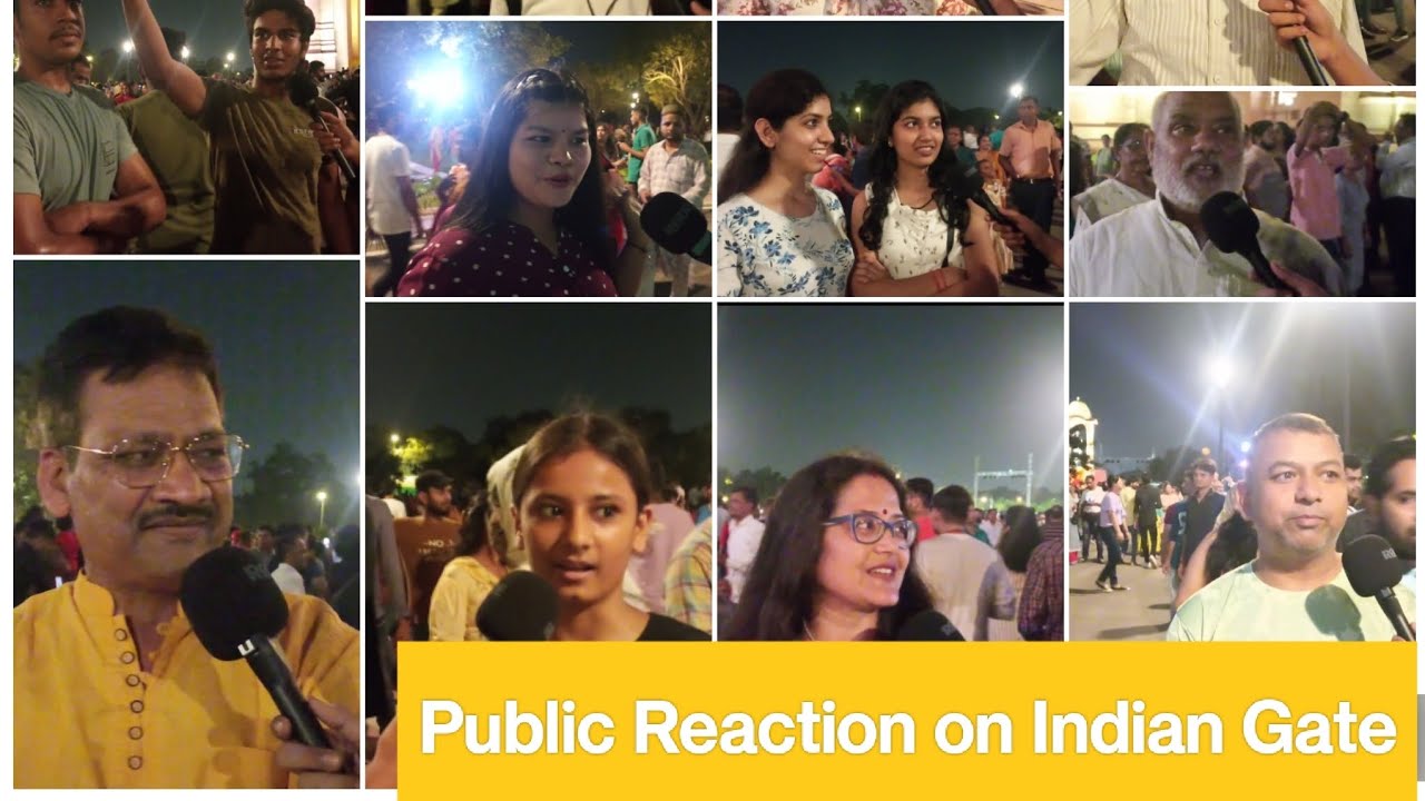 Public Reaction On India gate #indiagate #publicreaction