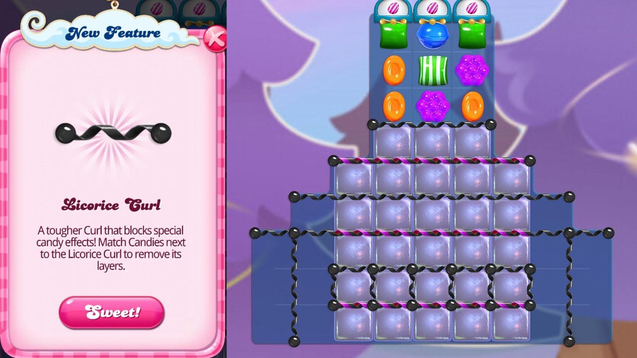 Candy Crush Saga - New Features Licorice Gurl || Candy crush saga level 7581