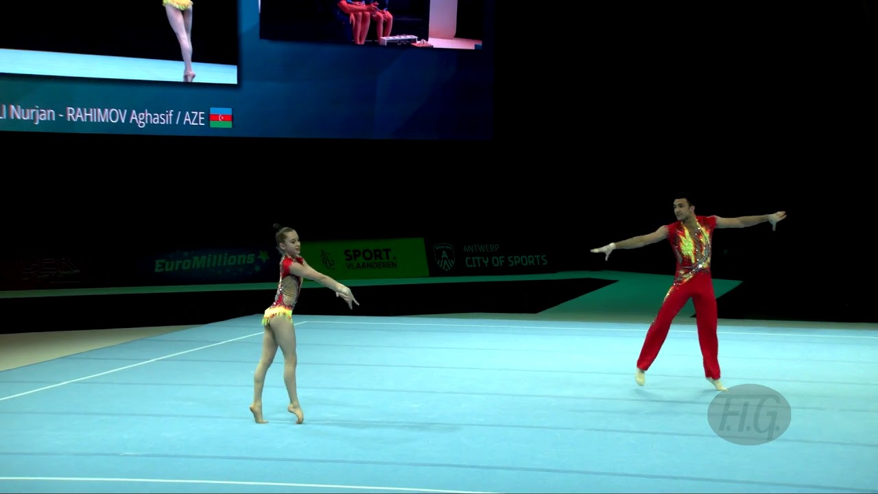 Azerbaijan 2 (AZE) - 2018 Acrobatic Worlds, Antwerpen (BEL) - Balance  Mixed Pair