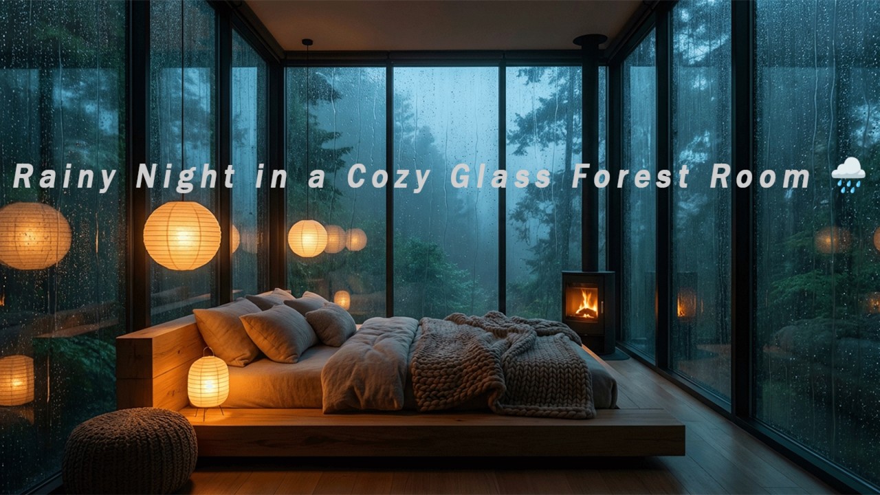 Rain on the Window at a Cozy Cabin 🌧️ Relaxing Rain Sounds for Deep Focus & Better Sleep