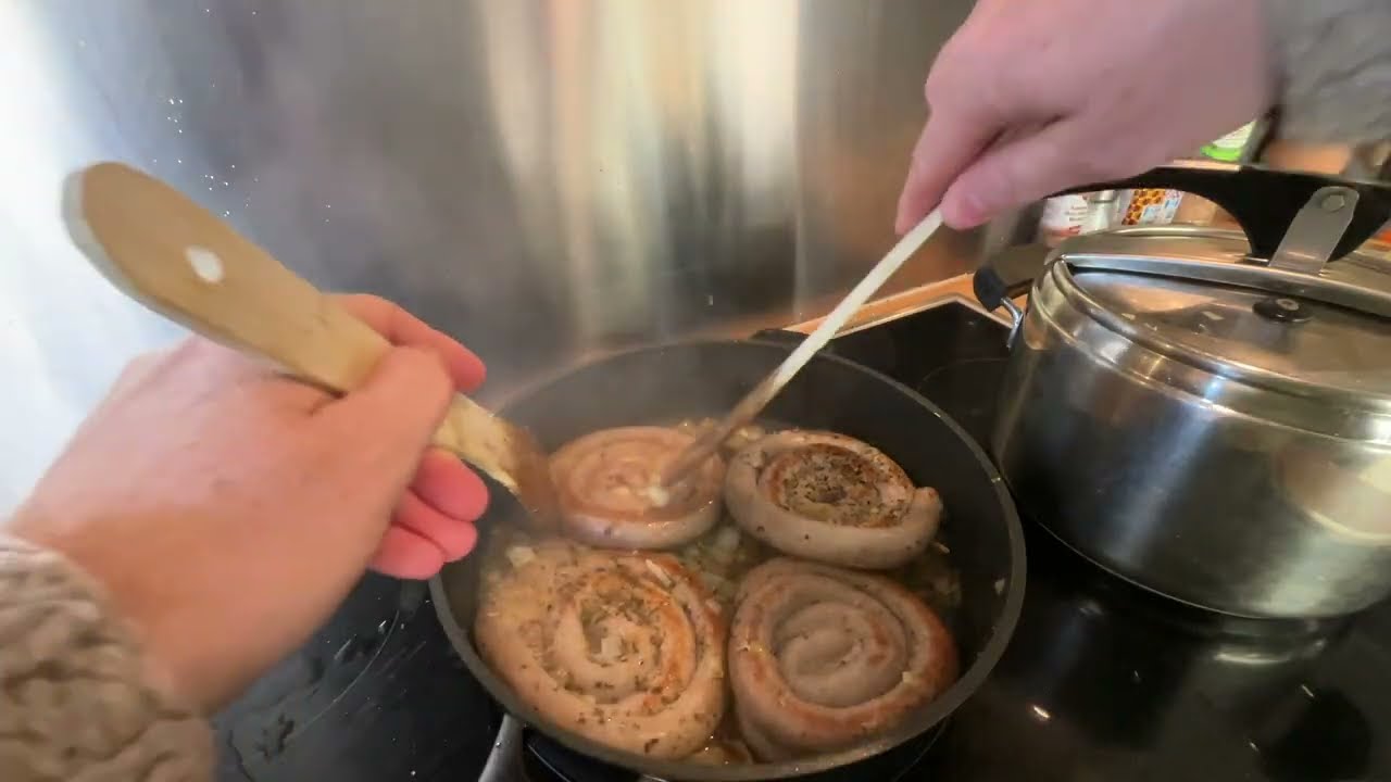 [#029] JAN 29 Roulades de chipolatas, purée patates carottes