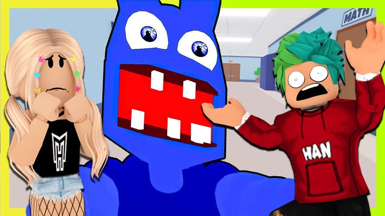 MAVİ OYUNCAK TAVŞAN OKULU BASTI 😱 HİKAYE | roblox Mo's Academy