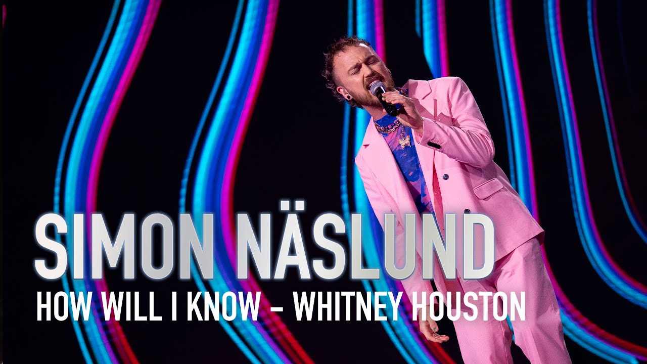 Simon N&auml;slund sjunger How Will I Know av Whitney Houston i Idol 2023