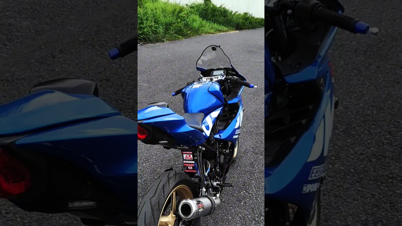 Gsx R150 biru ecstar modif racing look.. #suzukigsx150 #gsxr150 #motovlog #gopro #shortvideo #vlog
