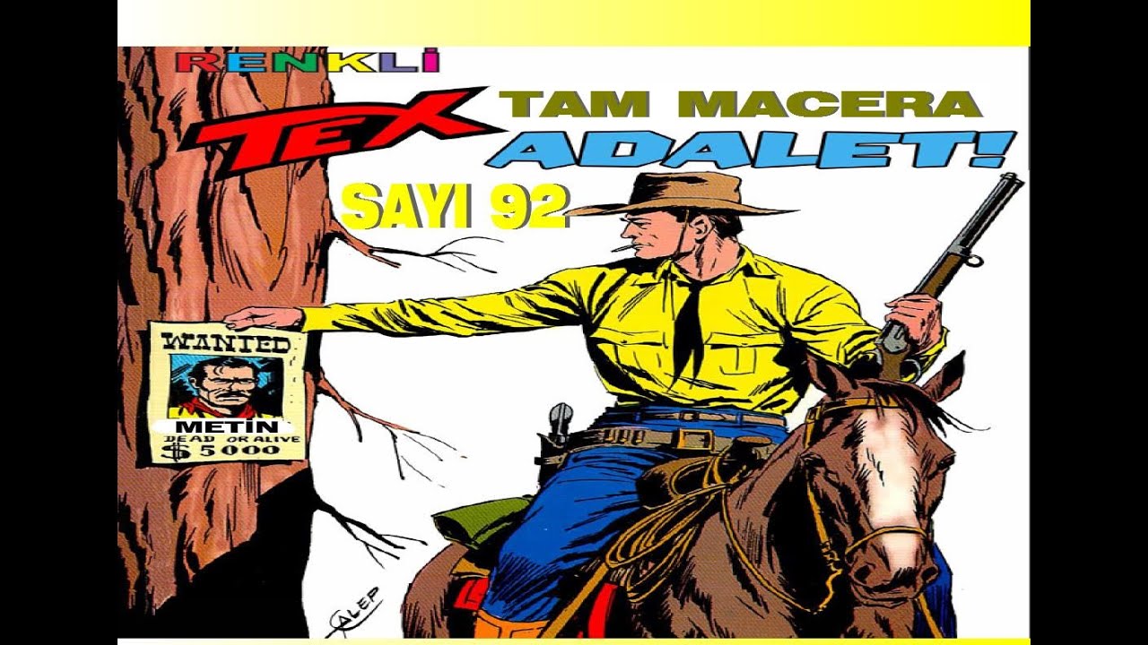 TEX (ADALET )RENKLİ SAYI 92 TAM MACERA