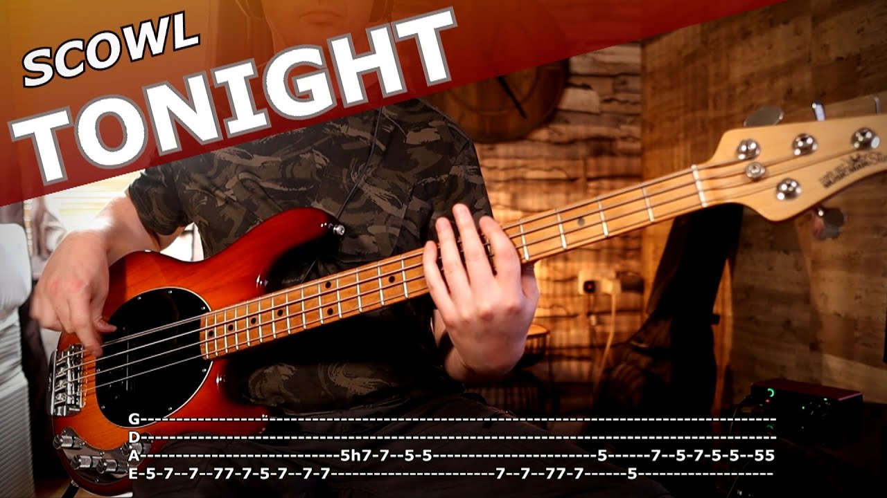 Scowl - Tonight (I'm Afraid) - Bass Cover With Song + Tab
