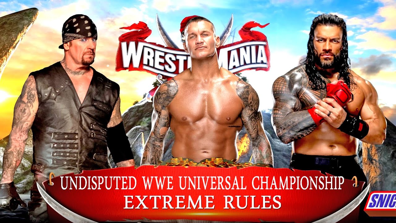 WWE 2K22 The Undertaker vs Roman Reigns vs Randy Orton - Extreme Rules