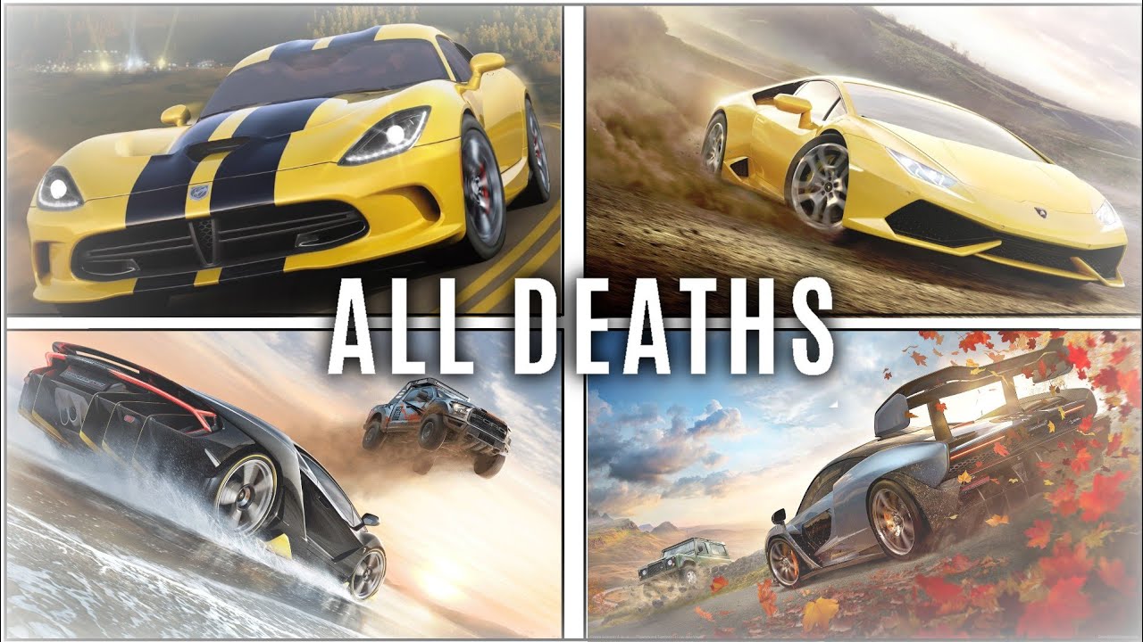 Forza Horizon Series - All Deaths (FH1, FH2, FH3, FH4)