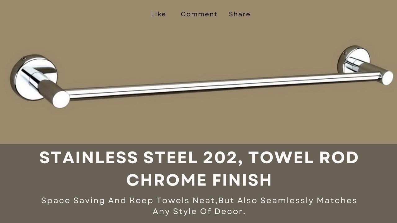 Stainless Steel Chrome Plated Towel Rod / Towel Rail for Bathroom / Towel Bar / Hanger, DY1768