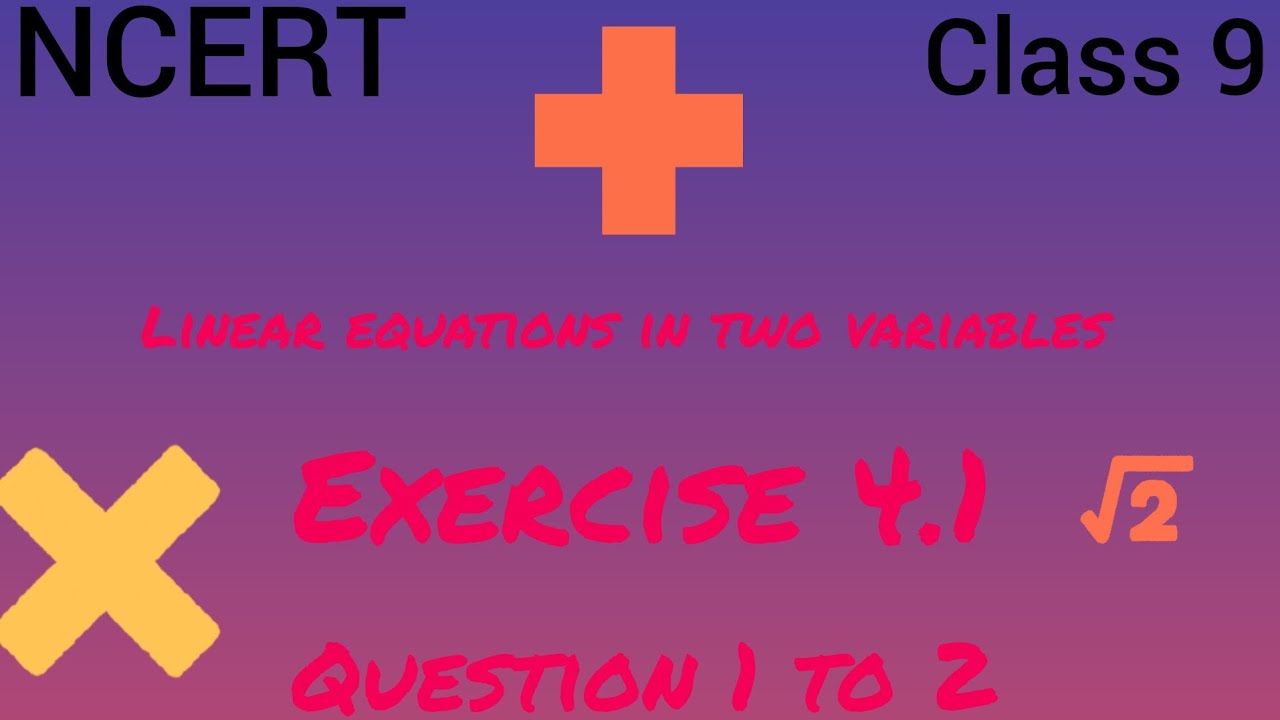 Class 9 ncert solutions Chapter 4 exercise 4.1