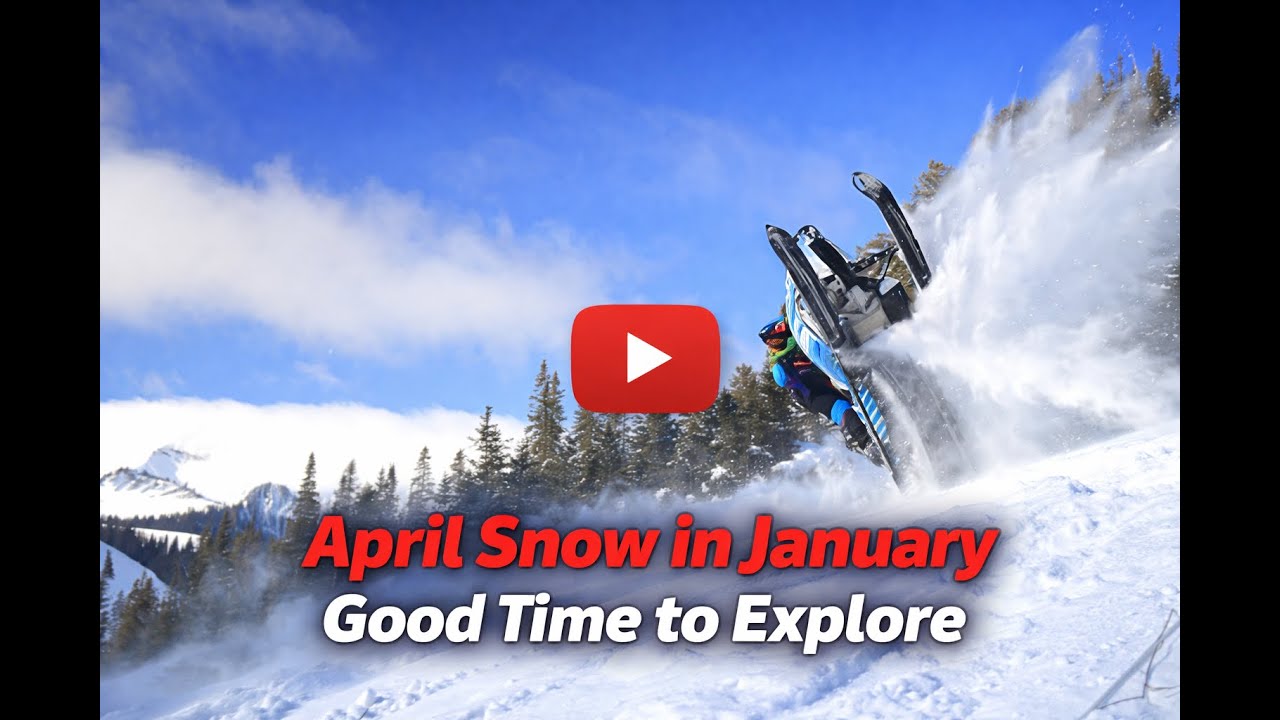 April Snow In January. Good Time to Explore