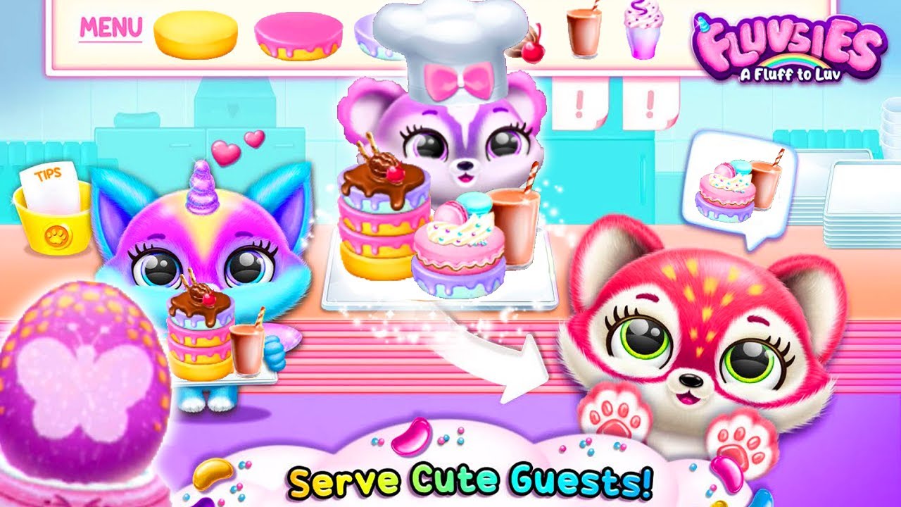 NEW FLUVSIES - A FLUFF TO LUV 🍔 Introducing Café 🧁 Collect New Rare Eggs ✨ Game for Kids #11