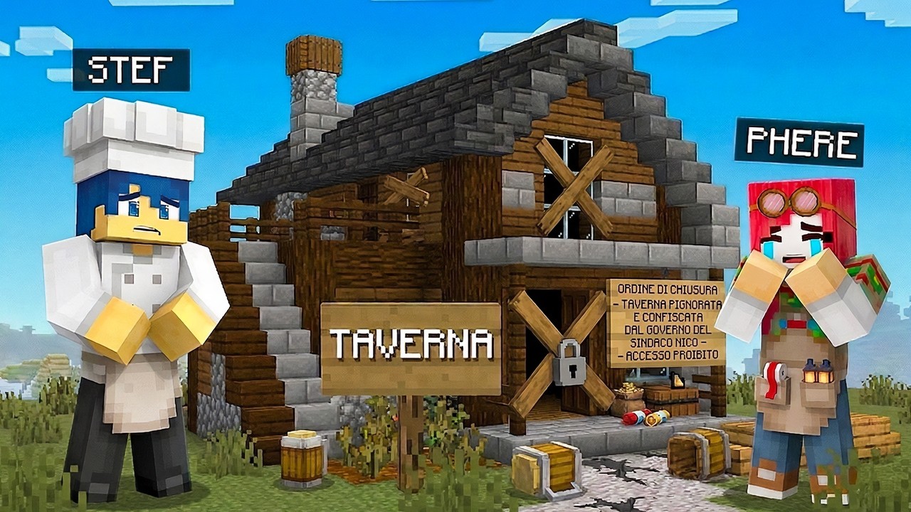 Hanno SEQUESTRATO la nostra TAVERNA! - VITA IN CITT&Agrave; REMAKE Minecraft S3 Ep.25