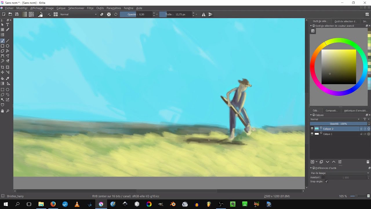Comment peindre une illustration sur Krita ? Commentaire d'illustration #3