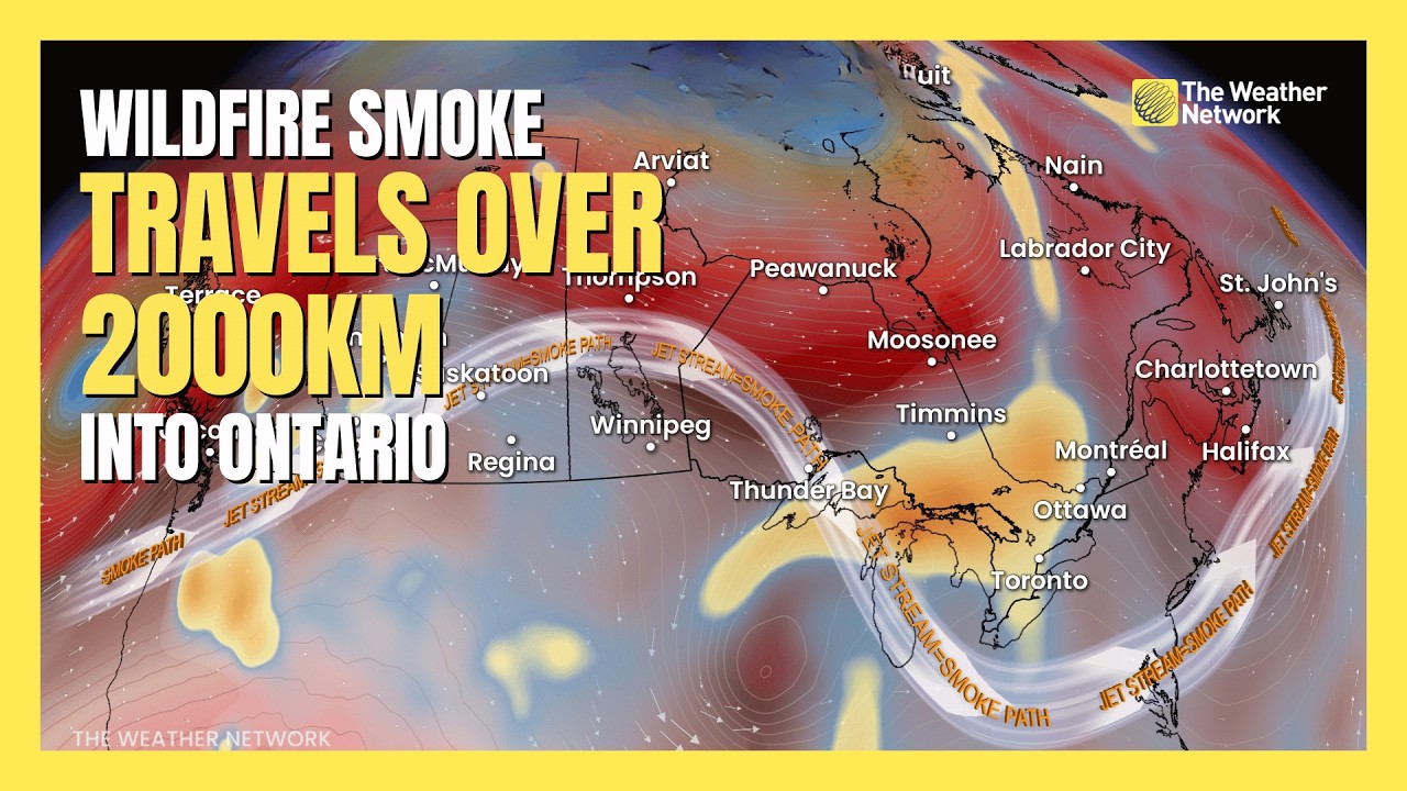 Wildfire smoke travels over 2000 km returning hazy skies to Ontario | #wildfires