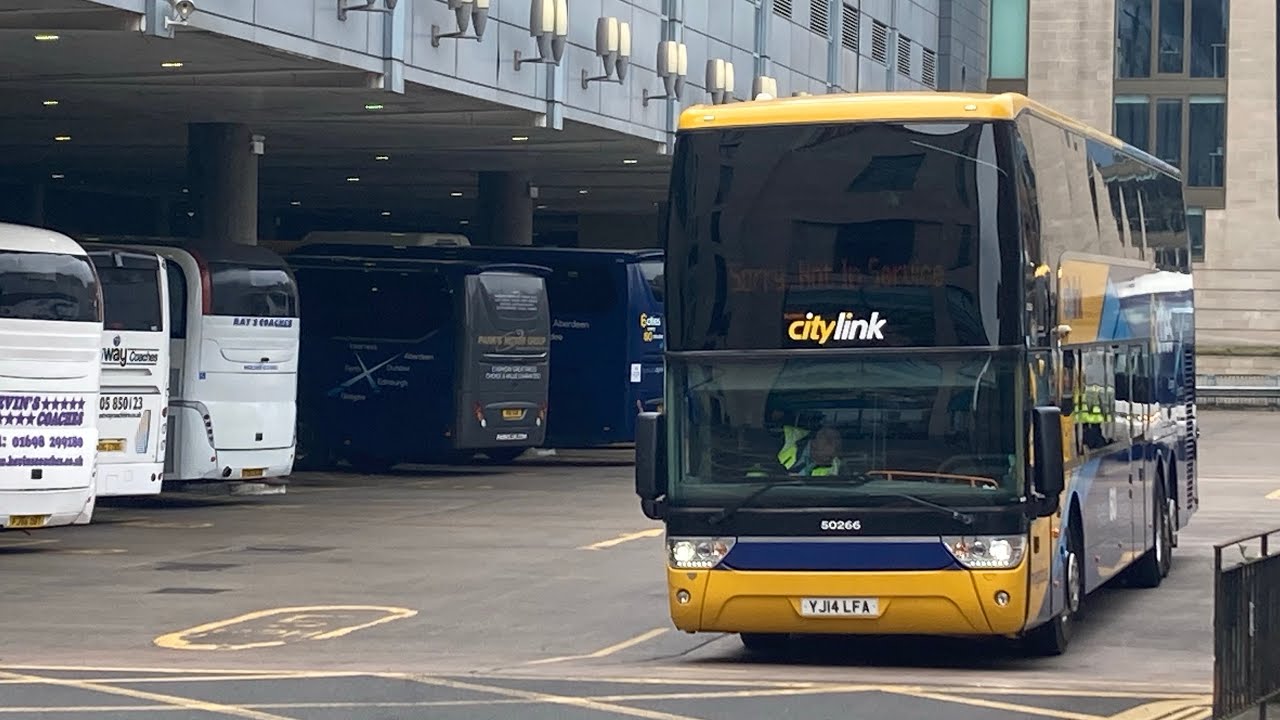 Buses at Edinburgh Bus Station (May 2023)